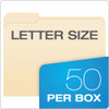 Manila Fastener Folders, 1/3-cut Tabs: Assorted, 1 Fastener, Letter Size, Manila Exterior, 50/box