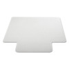 Moderate Use Studded Chair Mat For Low Pile Carpet, 45 X 53, Wide Lipped, Clear