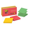 Pop-up 3 X 3 Note Refill, 3" X 3", Supernova Neons Collection Colors, 90 Sheets/pad, 10 Pads/pack