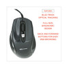 Full-size Wired Optical Mouse, Usb 2.0, Right Hand Use, Black Full-size Wired Optical Mouse, Usb 2.0, Right Hand Use, Black