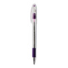 R.s.v.p. Ballpoint Pen, Stick, Fine 0.7 Mm, Violet Ink, Clear/violet Barrel, Dozen