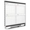 Prestige 2 Magnetic Total Erase Four-month Calendar, 36" X 24", White Surface, Graphite Gray Fiberboard/plastic Frame Prestige 2 Magnetic Total Erase Four-month Calendar, 36" X 24", White Surface, Graphite Gray Fiberboard/plastic Frame