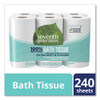 100% Recycled Bathroom Tissue, Septic Safe, 2-ply, White, 240 Sheets/roll, 48/carton 100% Recycled Bathroom Tissue, Septic Safe, 2-ply, White, 240 Sheets/roll, 48/carton