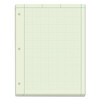 Engineering Computation Pads, Cross-section Quadrille Rule (5 Sq/in, 1 Sq/in), Green Cover, 200 Green-tint 8.5 X 11 Sheets