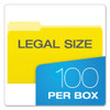 Colored File Folders, 1/3-cut Tabs: Assorted, Legal Size, Yellow/light Yellow, 100/box Colored File Folders, 1/3-cut Tabs: Assorted, Legal Size, Yellow/light Yellow, 100/box