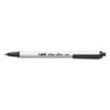 Clic Stic Ballpoint Pen, Retractable, Medium 1 Mm, Black Ink, White Barrel, Dozen Clic Stic Ballpoint Pen, Retractable, Medium 1 Mm, Black Ink, White Barrel, Dozen