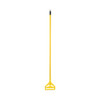 Looped End Mop Kit, Medium Blue Cotton/rayon/synthetic Head, 60" Yellow Metal/polypropylene Handle
