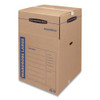 Smoothmove Wardrobe Box, Regular Slotted Container (rsc), 24" X 24" X 40", Brown Kraft/blue, 3/carton Smoothmove Wardrobe Box, Regular Slotted Container (rsc), 24" X 24" X 40", Brown Kraft/blue, 3/carton