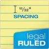 "the Legal Pad" Ruled Perforated Pads, Wide/legal Rule, 50 Canary-yellow 8.5 X 11 Sheets, 3/pack