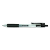 Comfort Grip Gel Pen, Retractable, Medium 0.7 Mm, Black Ink, Smoke Barrel, Dozen