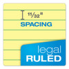 Docket Gold Ruled Perforated Pads, Wide/legal Rule, 50 Canary-yellow 8.5 X 11.75 Sheets, 12/pack Docket Gold Ruled Perforated Pads, Wide/legal Rule, 50 Canary-yellow 8.5 X 11.75 Sheets, 12/pack