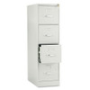 510 Series Vertical File, 2 Letter-size File Drawers, Black, 15" X 25" X 29"