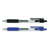 Comfort Grip Gel Pen, Retractable, Medium 0.7 Mm, Blue Ink, Translucent Blue Barrel, Dozen