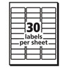 Vibrant Inkjet Color-print Labels W/ Sure Feed, 1 X 2 5/8, Matte White, 600/pk