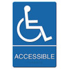 Ada Sign, Women Restroom Wheelchair Accessible Symbol, Molded Plastic, 6 X 9 Ada Sign, Women Restroom Wheelchair Accessible Symbol, Molded Plastic, 6 X 9