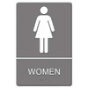 Ada Sign, Women Restroom Wheelchair Accessible Symbol, Molded Plastic, 6 X 9 Ada Sign, Women Restroom Wheelchair Accessible Symbol, Molded Plastic, 6 X 9