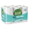 100% Recycled Bathroom Tissue, Septic Safe, 2-ply, White, 240 Sheets/roll, 12/pack 100% Recycled Bathroom Tissue, Septic Safe, 2-ply, White, 240 Sheets/roll, 12/pack