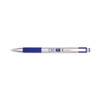 F-301 Ballpoint Pen, Retractable, Fine 0.7 Mm, Blue Ink, Stainless Steel/blue Barrel F-301 Ballpoint Pen, Retractable, Fine 0.7 Mm, Blue Ink, Stainless Steel/blue Barrel