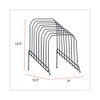 Wire Tiered File Sorter, 8 Sections, Letter To Legal Size Files, 8" X 10.5" X 12.5", Black Wire Tiered File Sorter, 8 Sections, Letter To Legal Size Files, 8" X 10.5" X 12.5", Black