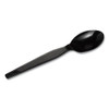Plastic Cutlery, Heavyweight Teaspoons, Black, 1,000/carton Plastic Cutlery, Heavyweight Teaspoons, Black, 1,000/carton