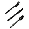 Plastic Cutlery, Heavyweight Teaspoons, Black, 1,000/carton Plastic Cutlery, Heavyweight Teaspoons, Black, 1,000/carton