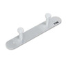 Nail Head Wall Coat Rack, Six Hooks, Metal, 36w X 2.75d X 2h, Satin