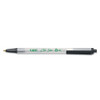 Ecolutions Clic Stic Ballpoint Pen, Retractable, Medium 1 Mm, Black Ink, Clear Barrel, Dozen Ecolutions Clic Stic Ballpoint Pen, Retractable, Medium 1 Mm, Black Ink, Clear Barrel, Dozen