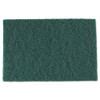 Medium-duty Scouring Pad, 6 X 9, Green, 10 Pads/pack, 6 Packs/carton
