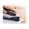 Inpower Spring-powered Premium Desktop Stapler, 28-sheet Capacity, Black/silver