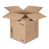 Smoothmove Basic Moving Boxes, Large, Regular Slotted Container (rsc), 18" X 18" X 24", Brown Kraft/blue, 15/carton