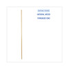 Threaded End Broom Handle, Lacquered Wood, 0.94" Dia X 60", Natural