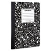 Composition Book, Wide/legal Rule, Black Marble Cover, 9.75 X 7.5, 100 Sheets, 6/pack
