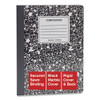 Composition Book, Wide/legal Rule, Black Marble Cover, 9.75 X 7.5, 100 Sheets, 6/pack