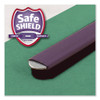 Four-section Pressboard Top Tab Classification Folders With Safeshield Fasteners, 1 Divider, Letter Size, Green, 10/box