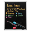 Neon Windows Dry Erase Marker, Broad Bullet Tip, Assorted Colors, 5/pack
