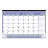 Monthly Desk Pad Calendar, 17.75 X 10.88, White/blue/green Sheets, Black Binding, Clear Corners, 12-month (jan To Dec): 2026 Monthly Desk Pad Calendar, 17.75 X 10.88, White/blue/green Sheets, Black Binding, Clear Corners, 12-month (jan To Dec): 2026
