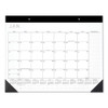 Contemporary Monthly Desk Pad, 18 X 11, White Sheets, Black Binding/corners,12-month (jan To Dec): 2025 Contemporary Monthly Desk Pad, 18 X 11, White Sheets, Black Binding/corners,12-month (jan To Dec): 2025