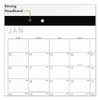 Contemporary Monthly Desk Pad, 18 X 11, White Sheets, Black Binding/corners,12-month (jan To Dec): 2025 Contemporary Monthly Desk Pad, 18 X 11, White Sheets, Black Binding/corners,12-month (jan To Dec): 2025