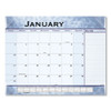 Slate Blue Desk Pad, 22 X 17, Blue Sheets, Clear Corners, 12-month (jan To Dec): 2025 Slate Blue Desk Pad, 22 X 17, Blue Sheets, Clear Corners, 12-month (jan To Dec): 2025