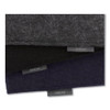 Soft Touch Cloth Expanding Files, 2" Expansion, 1 Section, Letter Size, Dark Blue
