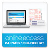 Five-part 1099-nec Online Tax Kit, 8.5 X 11, 3/page, 24/pack