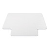 Antimicrobial Chair Mat, Medium Pile Carpet, 48 X 36, Lipped, Clear