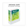 Earth's Choice Biobased Round Ring View Binder, 3 Rings, 4" Capacity, 11 X 8.5, White