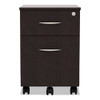Alera Valencia Series Mobile Pedestal, Left Or Right, 2-drawers: Box/file, Legal/letter, Espresso, 15.88" X 19.13" X 22.88" Alera Valencia Series Mobile Pedestal, Left Or Right, 2-drawers: Box/file, Legal/letter, Espresso, 15.88" X 19.13" X 22.88"
