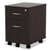 Alera Valencia Series Mobile Pedestal, Left Or Right, 2-drawers: Box/file, Legal/letter, Espresso, 15.88" X 19.13" X 22.88" Alera Valencia Series Mobile Pedestal, Left Or Right, 2-drawers: Box/file, Legal/letter, Espresso, 15.88" X 19.13" X 22.88"