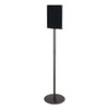 Double-sided Magnetic Sign Display, 8 1/2 X 11 Insert, 56" Tall, Clear/black Double-sided Magnetic Sign Display, 8 1/2 X 11 Insert, 56" Tall, Clear/black