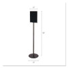Double-sided Magnetic Sign Display, 8 1/2 X 11 Insert, 56" Tall, Clear/black Double-sided Magnetic Sign Display, 8 1/2 X 11 Insert, 56" Tall, Clear/black
