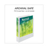 Earth's Choice Biobased Round Ring View Binder, 3 Rings, 1.5" Capacity, 11 X 8.5, White