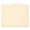 Reinforced Guide Height File Folders, 2/5-cut Tabs: Right Of Center Position, Letter Size, 0.75" Expansion, Manila, 100/box
