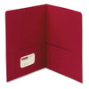 Two-pocket Folder, Textured Paper, 100-sheet Capacity, 11 X 8.5, Red, 25/box Two-pocket Folder, Textured Paper, 100-sheet Capacity, 11 X 8.5, Red, 25/box